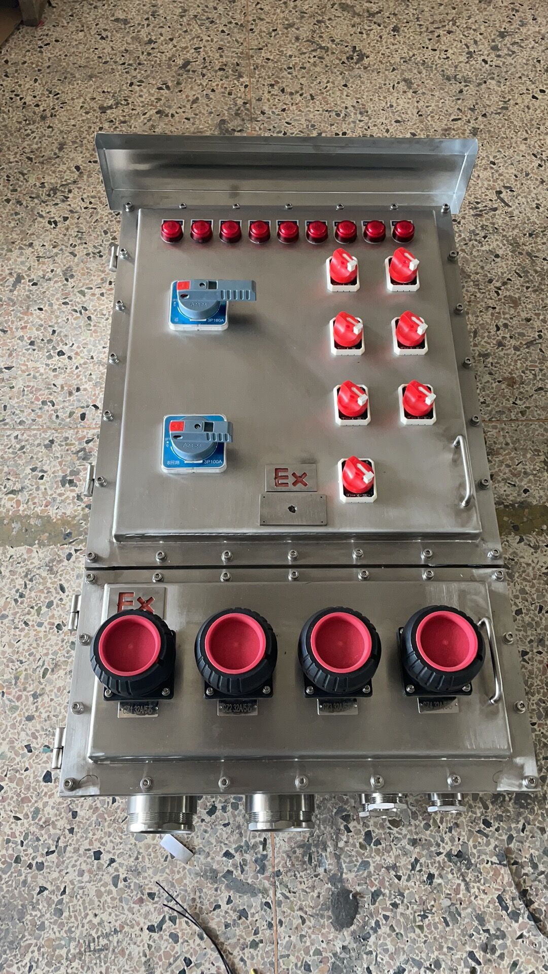 铝合金BXX51-5KEx现场防爆检修电源插座箱380V  防爆配电箱  防爆照明动力配电箱  防爆电源插座箱