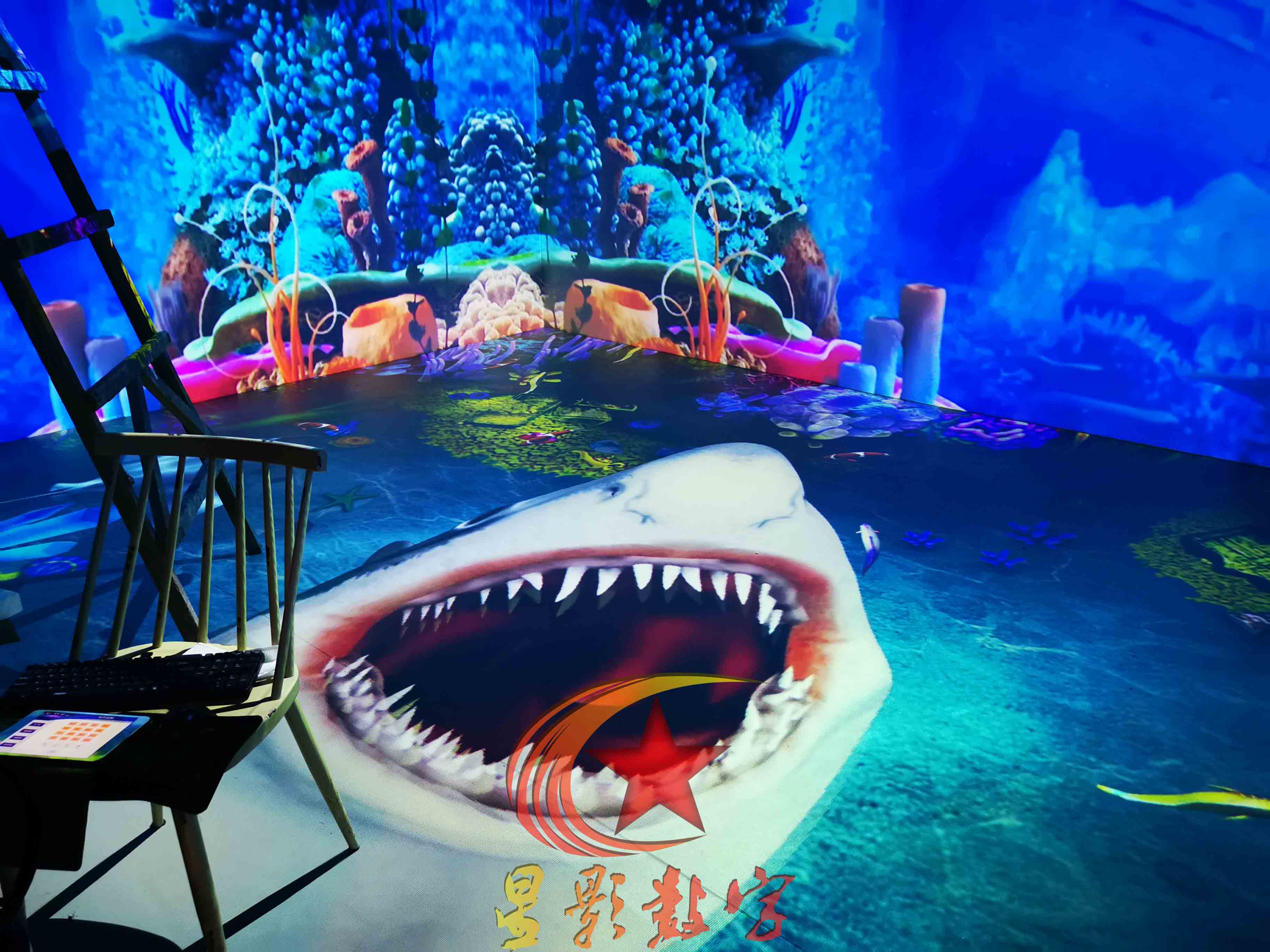 沉浸式地面互动投影 多媒体全息投影  文旅夜游  集成系统