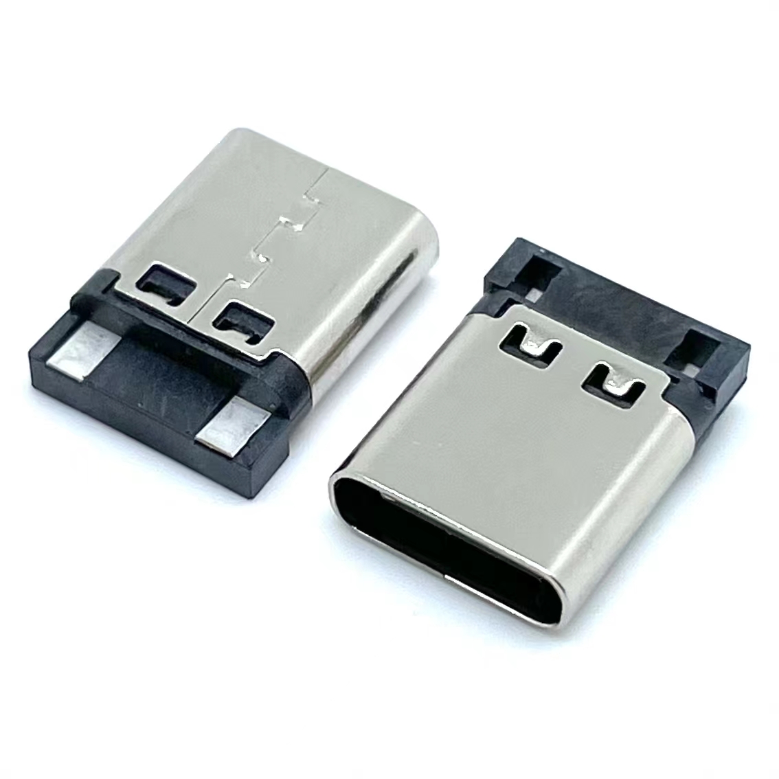TYPE-C 2PIN焊线母座 加长款L11.5mm 单充电