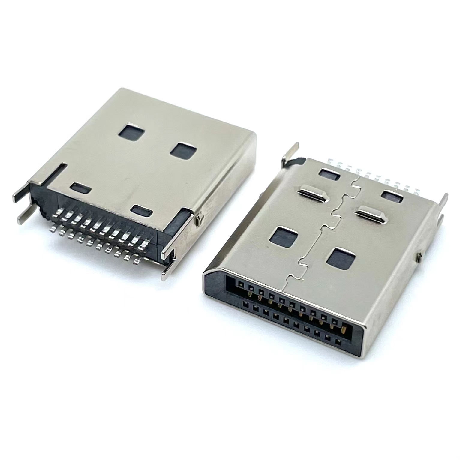 HDMI 20p夹板公头 180度立式直插 双鱼叉脚&nbsp;&nbsp;HDMI20p夹板公头