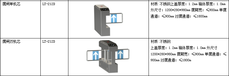 广西南宁小区单位摆闸门禁  闸机