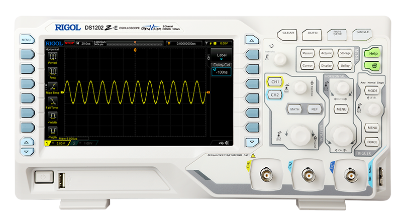 成都虹威供应普源DS1000Z-E数字示波器 模拟宽带200MHZ 实时采样率1GSa/s 24Mpts的存储深度