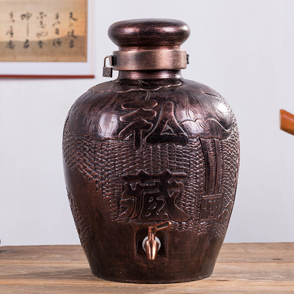 定制50斤陶瓷酒坛 安微100斤装酒坛供应 储酒坛酒缸厂  大型储酒坛酒缸厂