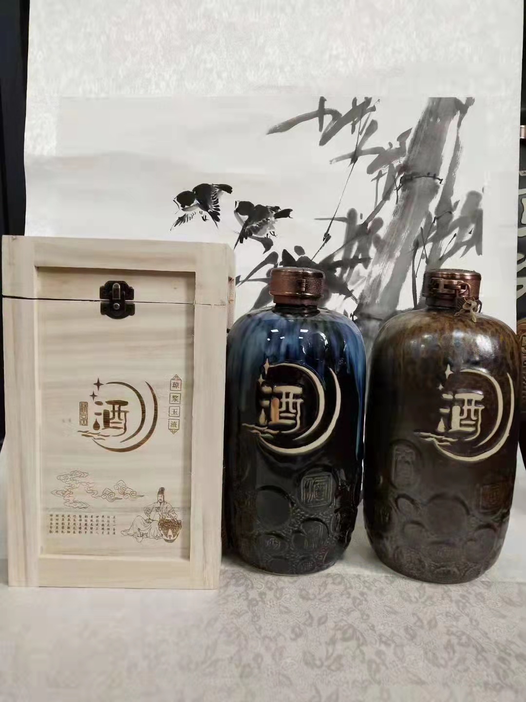 定制50斤陶瓷酒坛 安微100斤装酒坛供应 储酒坛酒缸厂  大型储酒坛酒缸厂