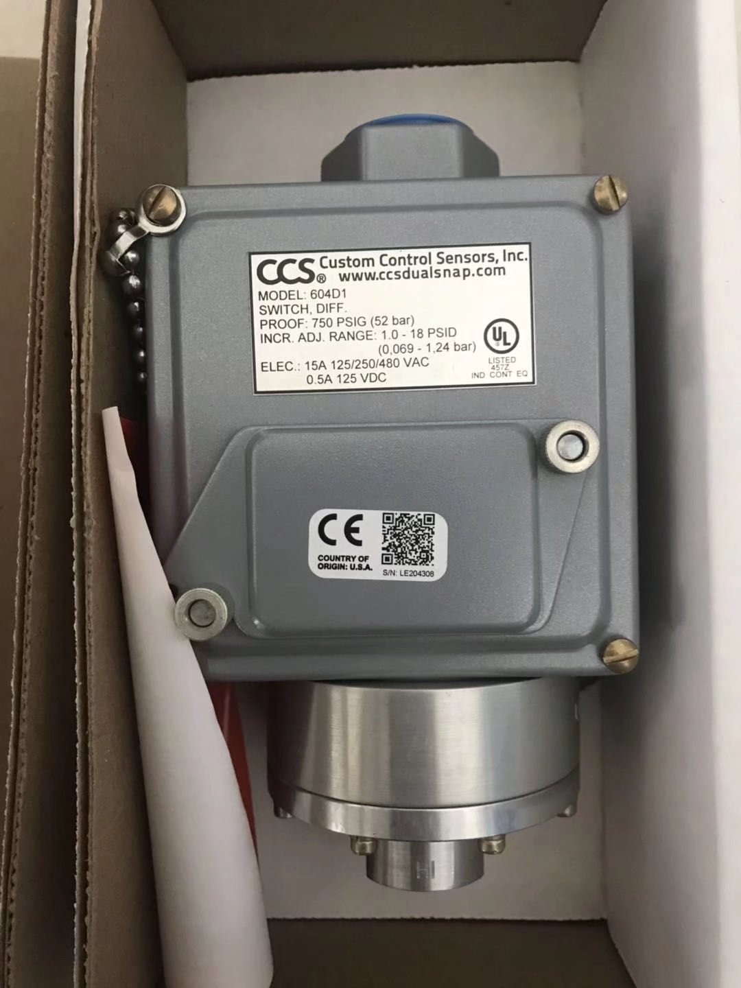 天津CCS真空开关604PM12  压力开关