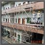 单管式搭建幕墙清洁脚手架 轻型铝合金组合施工作业架