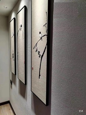 墙尚美学墙基布随心住环保海基布玻纤壁布大量供应  环保壁布  防水海基布  石头布