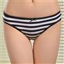云梦妮现货时尚条纹女士内裤速卖通外贸女式棉内裤