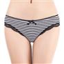 云梦妮时尚条纹外贸女士内裤南美智利棉女式三角裤