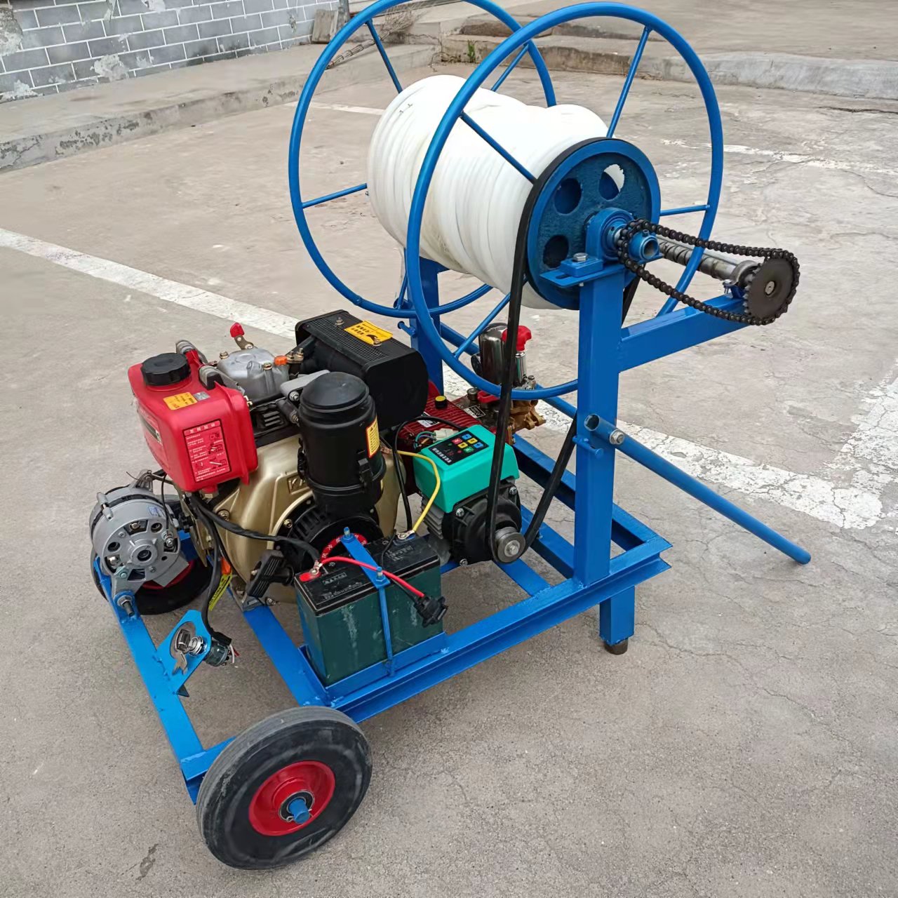 郑州中原打药喷雾机康顺牌四轮车打药机