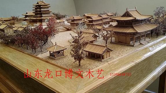 场馆规划设计模型展览招商木制沙盘产品古建筑模型加工  场馆展览展示模型  木制古建筑模型  定制模型工厂