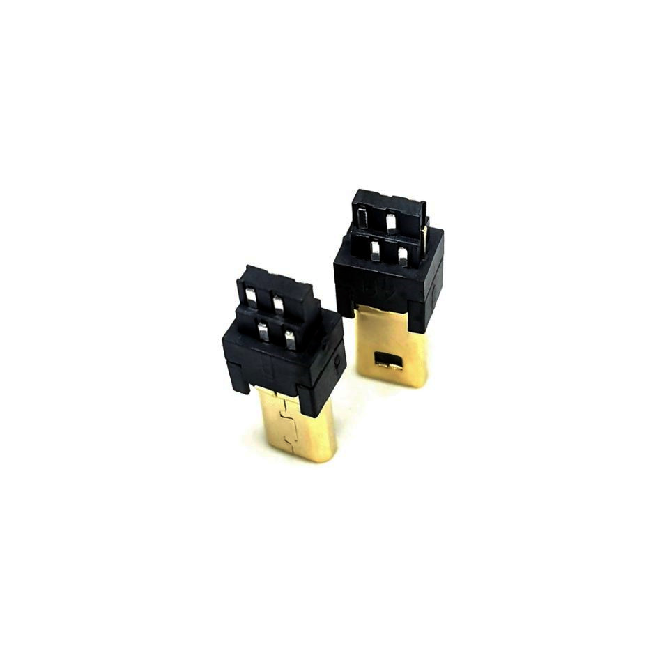 MINI-8P焊线镀金公头USB 迷你8P焊线插头 长体焊线  MINI-8P焊线公头  长体焊线式mini