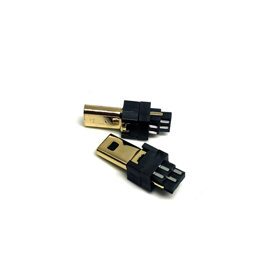 MINI-8P焊线镀金公头USB 迷你8P焊线插头 长体焊线  MINI-8P焊线公头  长体焊线式mini
