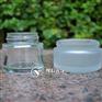 玉砂玻璃蒙砂粉--化妆品瓶