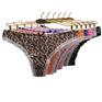云梦妮南美性感外贸女士丁字裤棉女式印花蕾丝边丁字裤