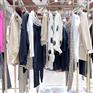 女装品牌折扣店艾蜜雪春 CK套装女装言梭棉服剪标