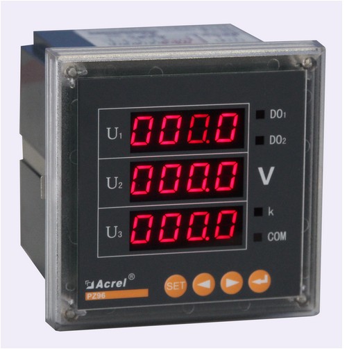 安科瑞多功能可编程电压表PZ72-AV3三相电压表  多功能电压表  数码显示  智能可编程
