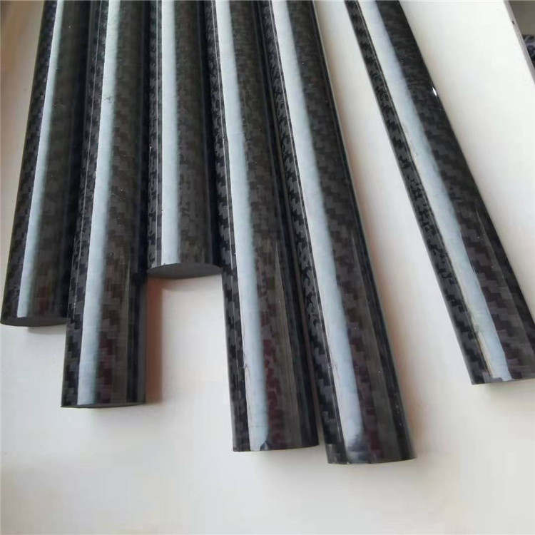 3K斜纹亮光哑光碳纤维棒高强度碳纤维制品加工