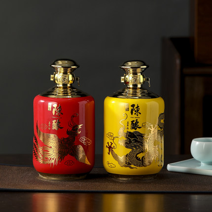 陶瓷酒瓶浮雕空罐 5斤8斤陶瓷酒瓶 大陶瓷密封酒瓶批发