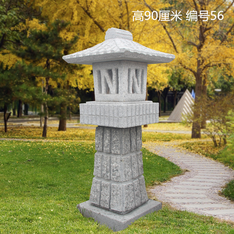 福建石雕灯笼 日式仿古雪见灯 石材石灯笼价格  石雕灯笼厂家批发