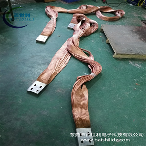 柔软大电流镀锡铜辫子软连接工艺用途  大电流软连接  导电软连接  套层铜编织带软连接