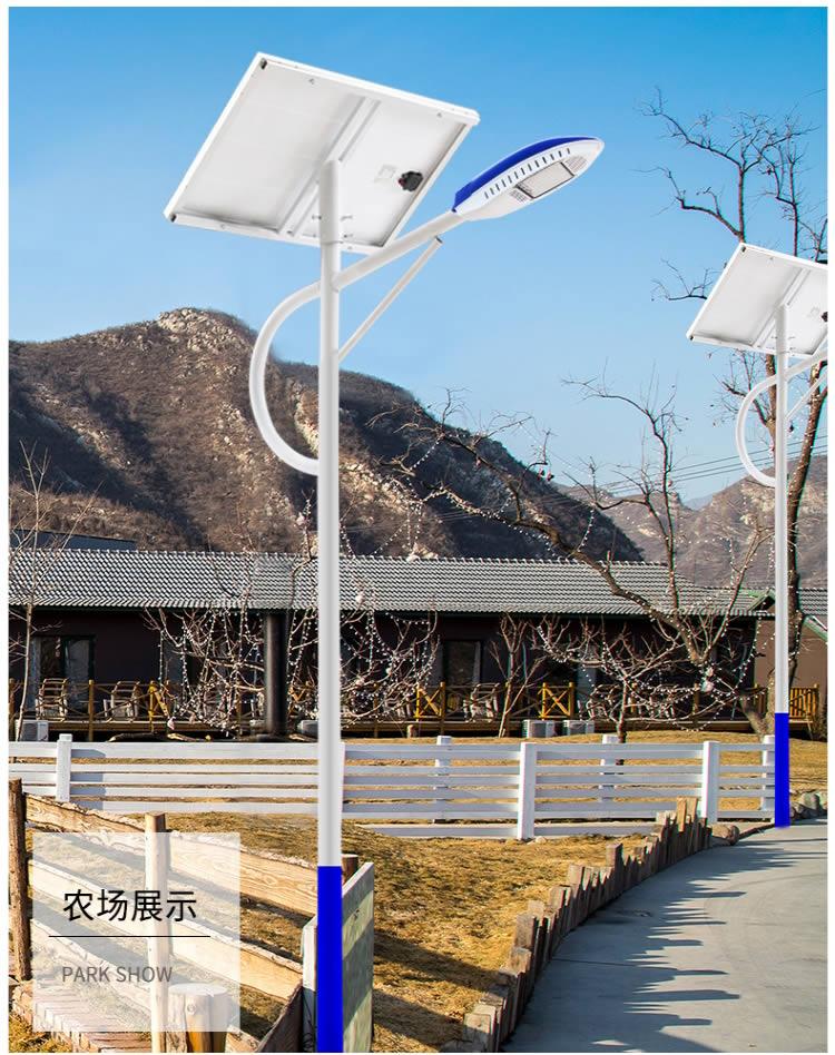 海螺臂6米太阳能路灯，LED光控大功率太阳能庭院灯  海螺臂太阳能路灯  LED太阳能路灯