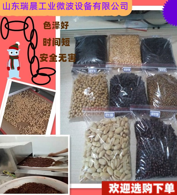 小麦胚芽粉体微波烘干灭 菌机 杂粮机械加工设备生产厂家  小麦烘干  灭菌