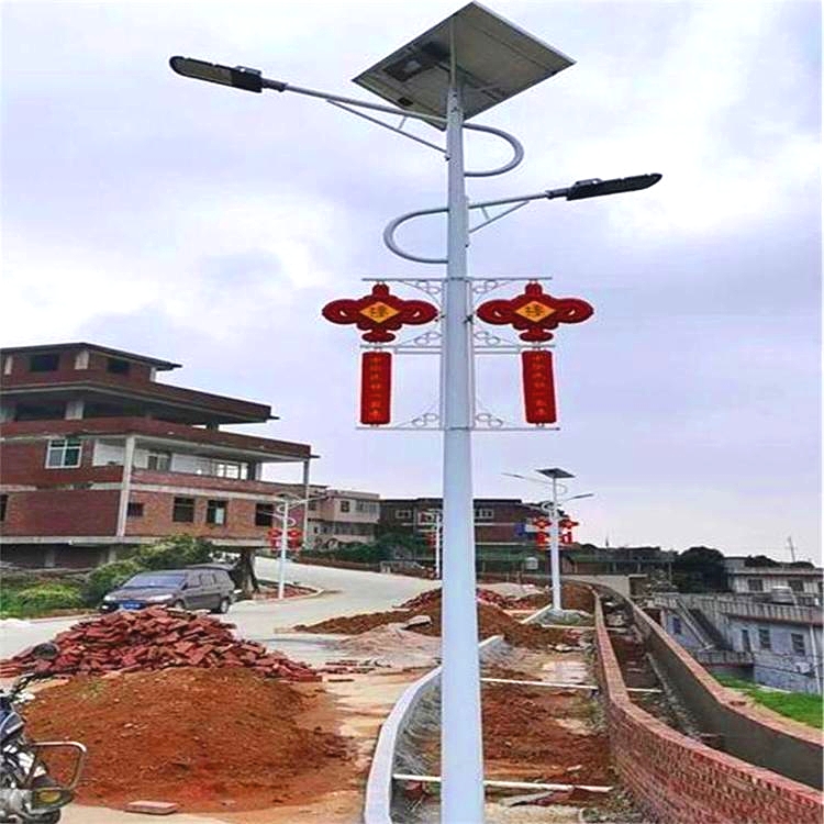 河北太阳能灯厂家道路6米双灯头LED太阳能路灯  道路6米太阳能路灯