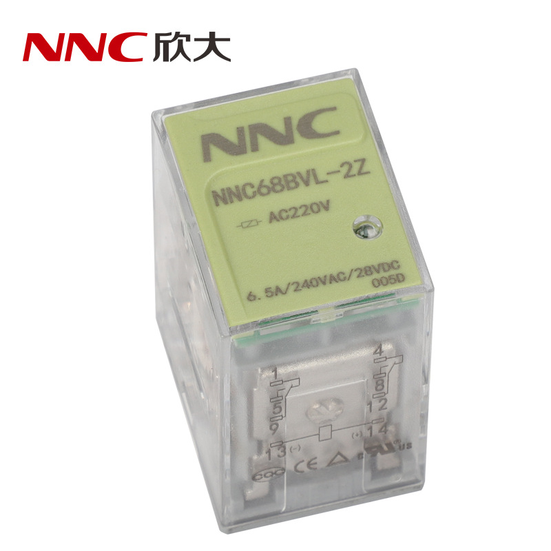 欣大NNC68BVL-2Z通用电磁继电器 带灯