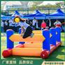 充气障碍赛玩具毛毛虫旱地龙舟趣味运动会道具