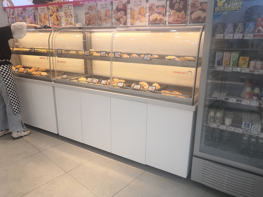 定制的面包展示柜更能体现店铺的档次  面包柜  烤漆柜