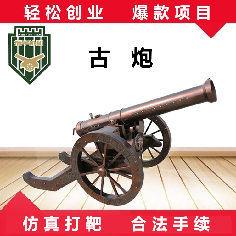 振宇协和仿真古炮游乐气炮仿真打靶设备游乐场项目