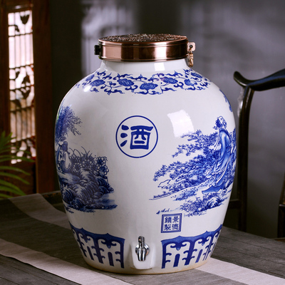 酒坛子厂家地址 陶瓷酒坛50斤30斤批发 散装存酒罐  陶瓷酒坛50斤批发  散装存酒罐30斤