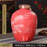 30斤装酒坛 雕刻姜太公钓鱼陶瓷酒坛 仿古酿酒缸存酒罐