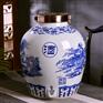 装散酒泡酒缸 青花瓷200斤酒坛不跑气 50斤100斤酒罐