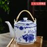 手绘青花陶瓷茶壶价格 陶瓷茶壶生产厂 陶瓷茶壶制作厂