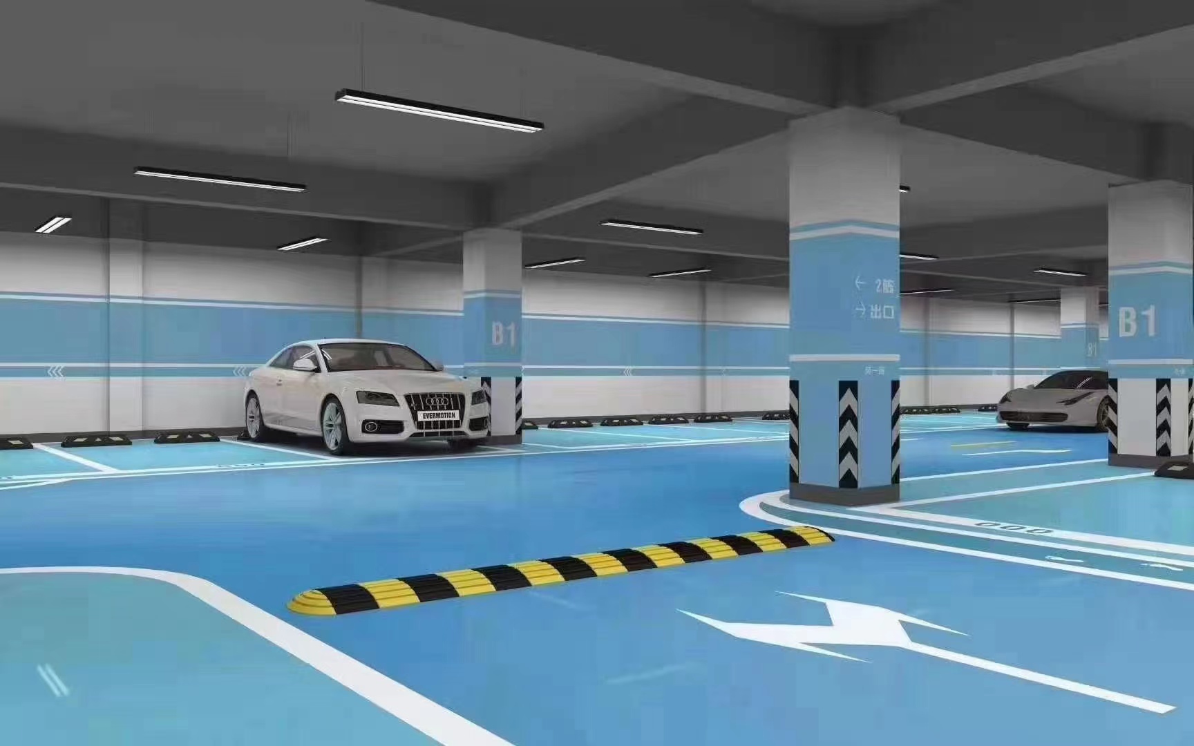 南京道路划线-环氧地坪漆施工流程-达尊地坪施工队  南京环氧地坪  南京地坪
