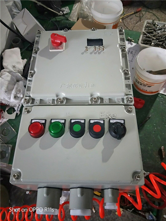 定做控制1.1kw水泵启动停止防爆配电箱  水泵防爆配电箱  控制水泵电源箱  非标定做防爆配电箱