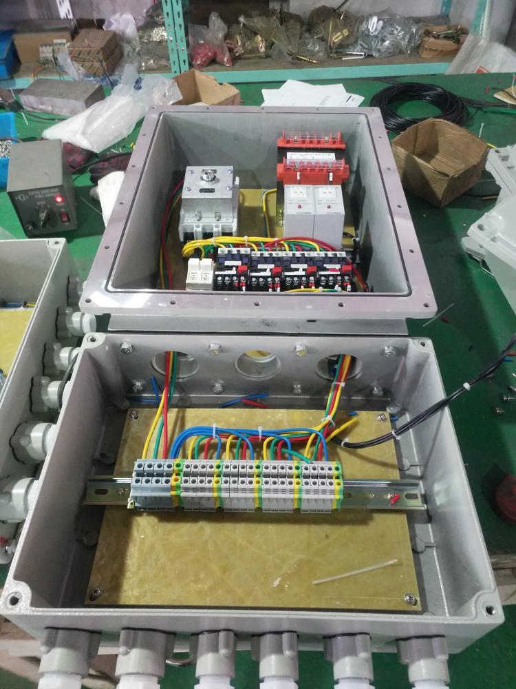 定做控制1.1kw水泵启动停止防爆配电箱  水泵防爆配电箱  控制水泵电源箱  非标定做防爆配电箱