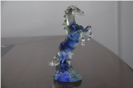 琉璃马摆件，琉璃工厂，琉璃饰品摆件  古法琉璃