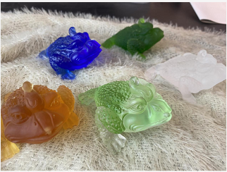 琉璃金蟾摆件，琉璃工厂，琉璃加工长