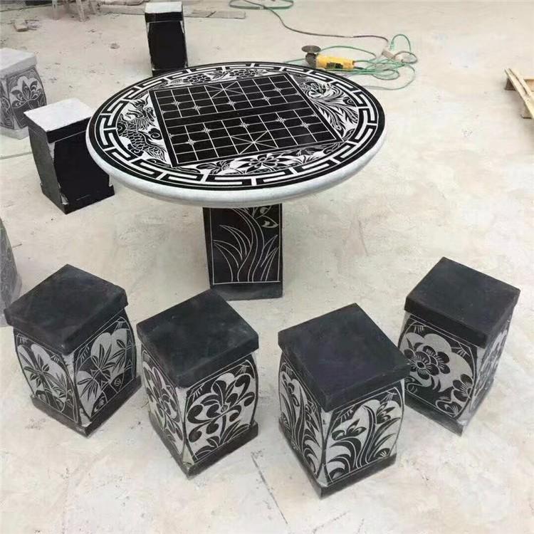 石桌石凳 公园石凳  长条石凳