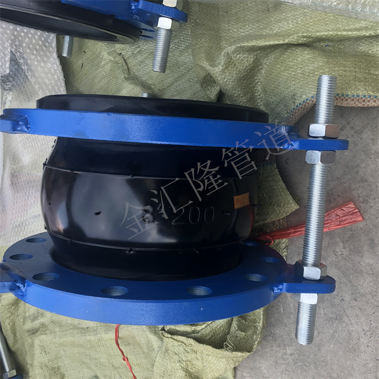 管道防拉脱限位橡胶接头作用  防拉脱橡胶接头尺寸  防拉脱限位橡胶软接头  拉杆限位橡胶软接头