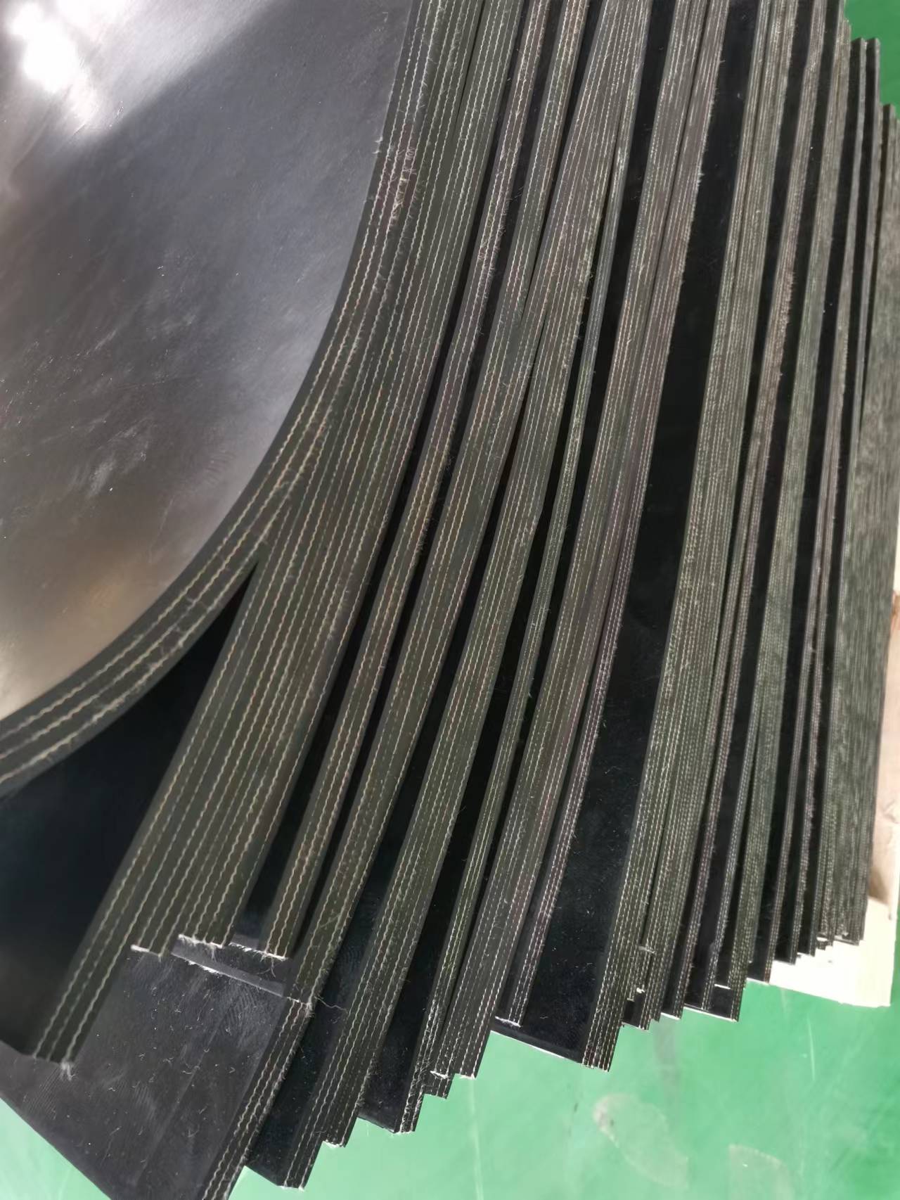 夹线橡胶板 纤维胶板 强力高 耐磨好  耐磨夹线橡胶垫  氯丁夹线橡胶板
