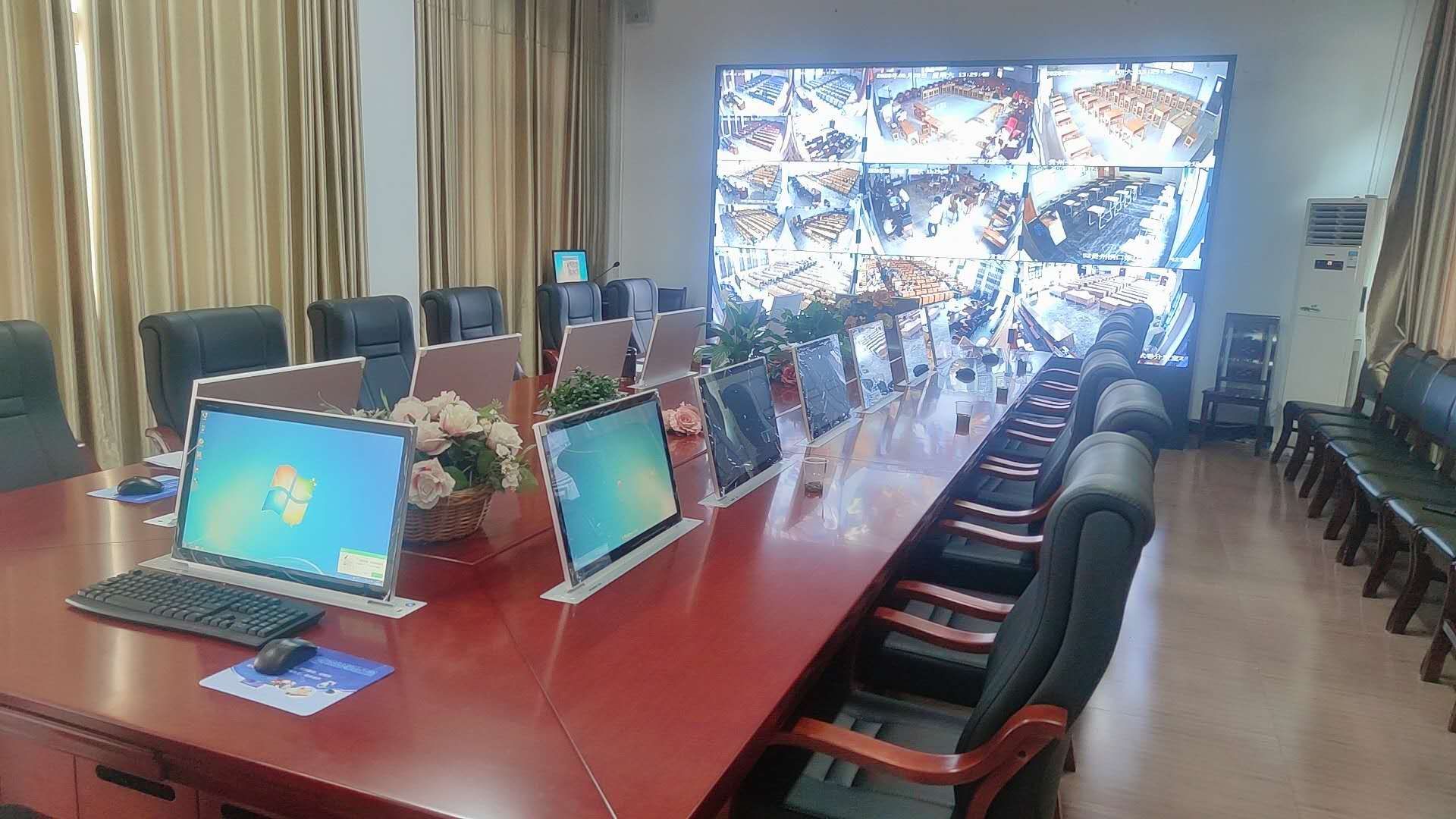 无纸化会议系统-高效预约-便捷管控的智慧办公  新一代液晶升降器  厂家直销--可以控标  无纸化会议批发价格