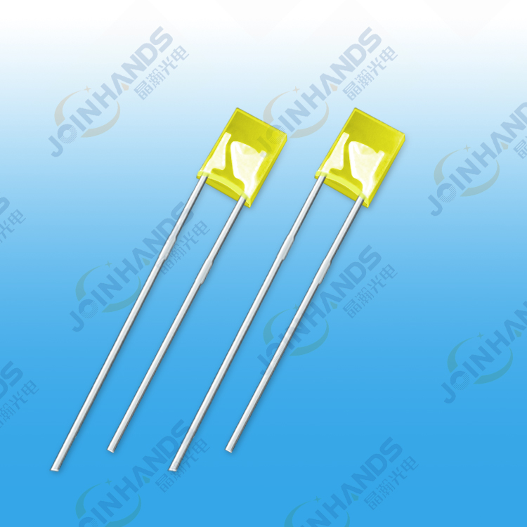 LED直插234方形led蓝黄橙红绿发光二极管灯珠  LED灯珠