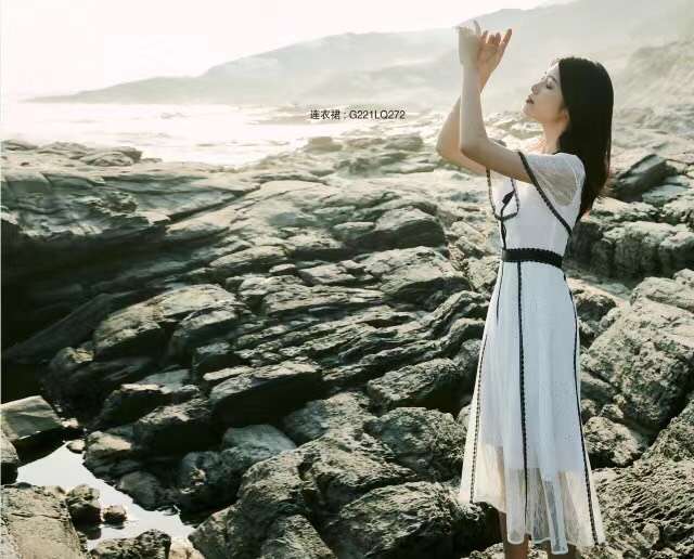 歌贝美2022春一线杭州品牌女装折扣尾货打包批发  女装尾货批发  女装库存尾货批发