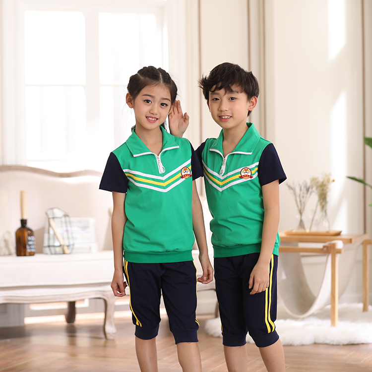 夏季运动套装  校园园服定制