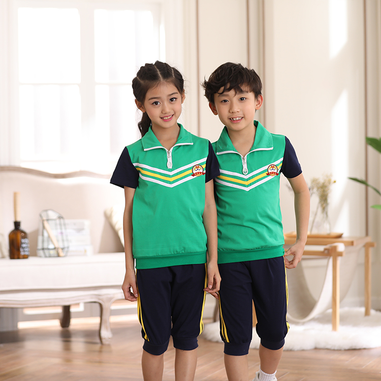夏季运动套装  校园园服定制