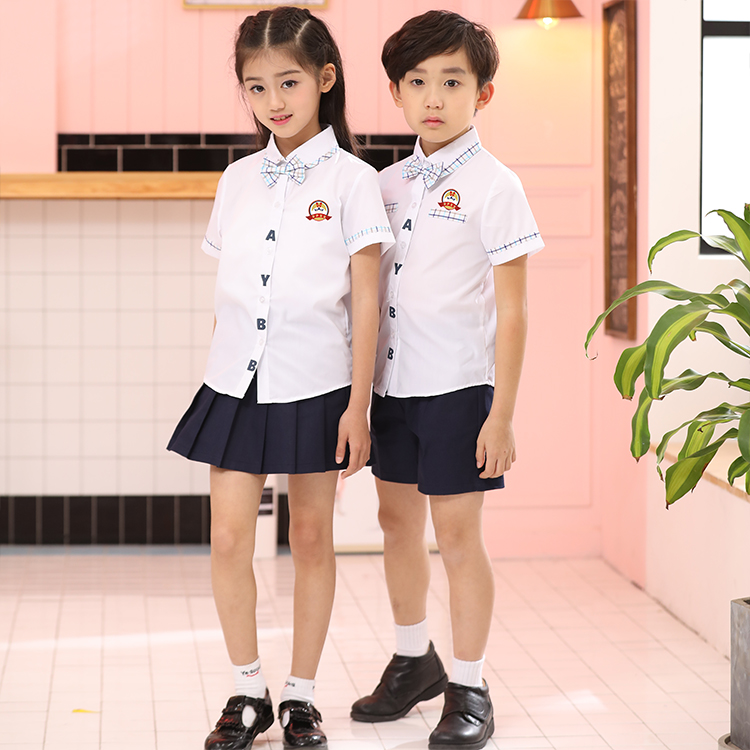 安伊宝宝儿童纯棉校园甜美风园服批发  校园园服定制  中小学幼儿园园服